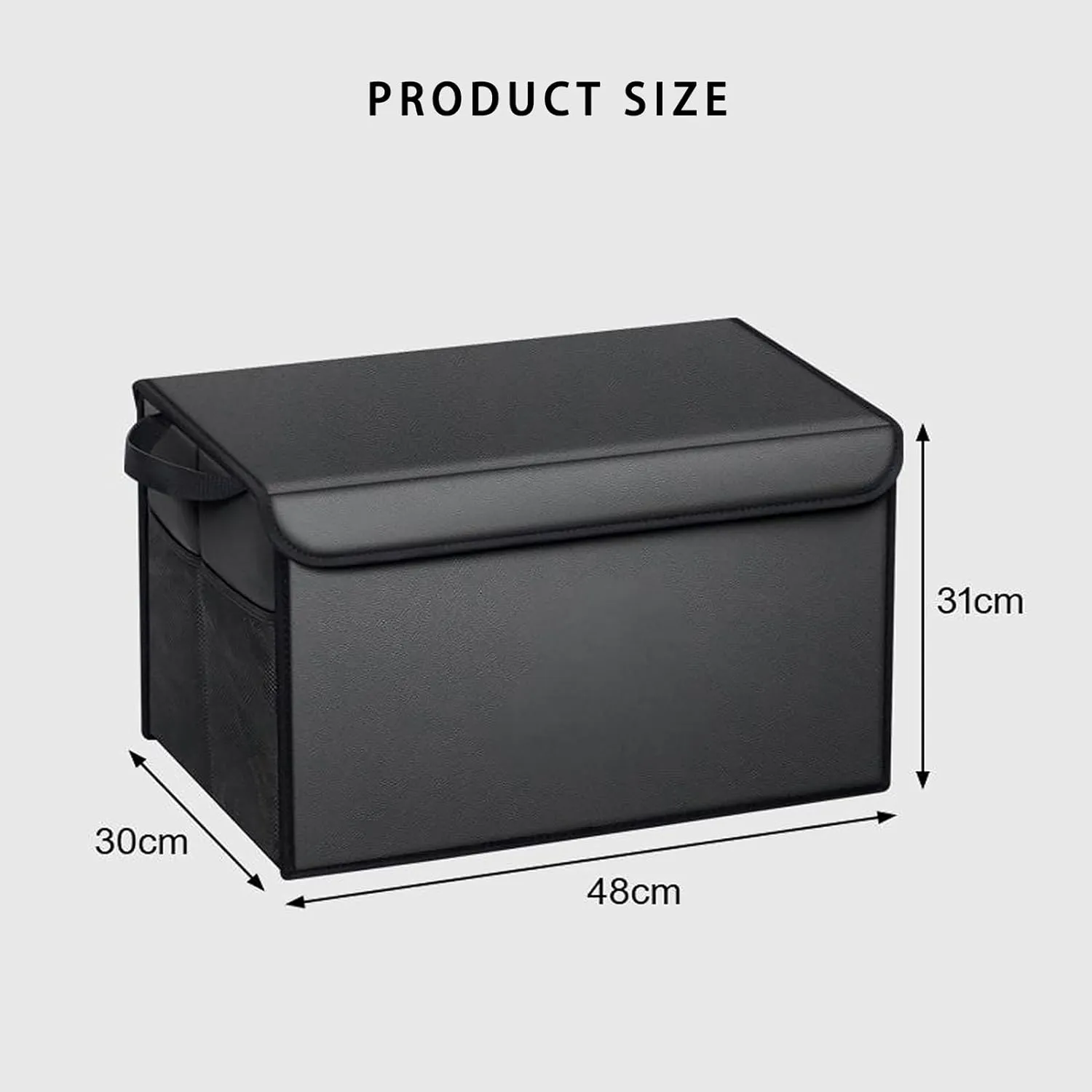 Car Trunk Organizer for Mazda 3 Sport BL 2009-2013 Thickened Car Boot Tidy Storage Box Tailor-made Lidded Storage Bins for Home Car Outdoor Camping Travel,D