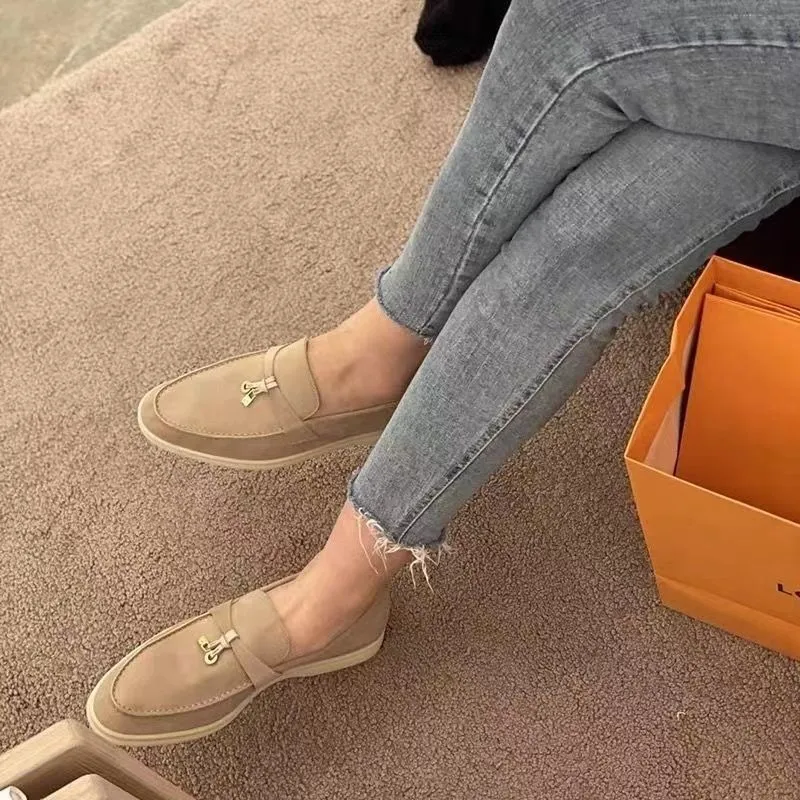 Celebrity style men's suede casual loafers