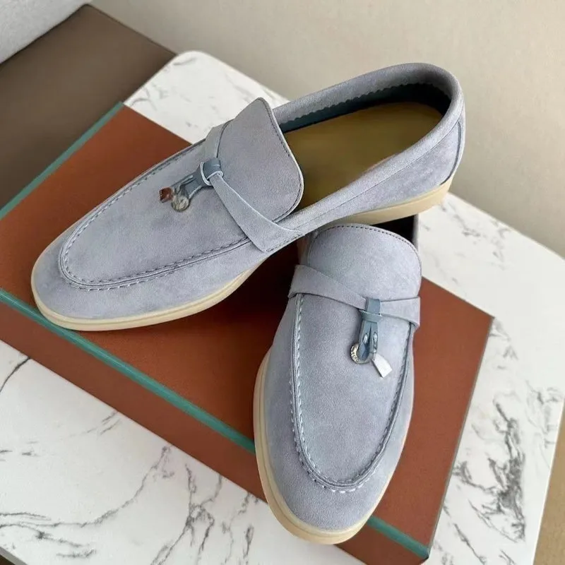 Celebrity style men's suede casual loafers