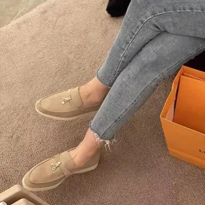 Celebrity style men's suede casual loafers