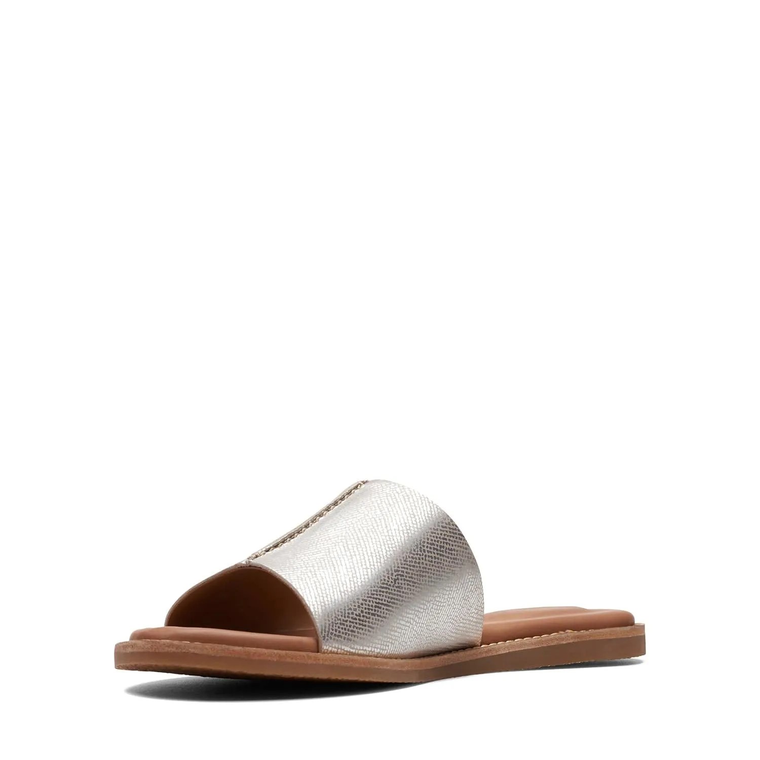 Clarks Karsea Mule - Sandals - Silver Metallic - 261700544 - D Width (Standard Fit)