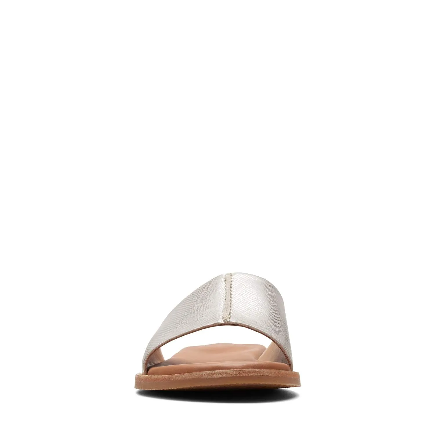 Clarks Karsea Mule - Sandals - Silver Metallic - 261700544 - D Width (Standard Fit)