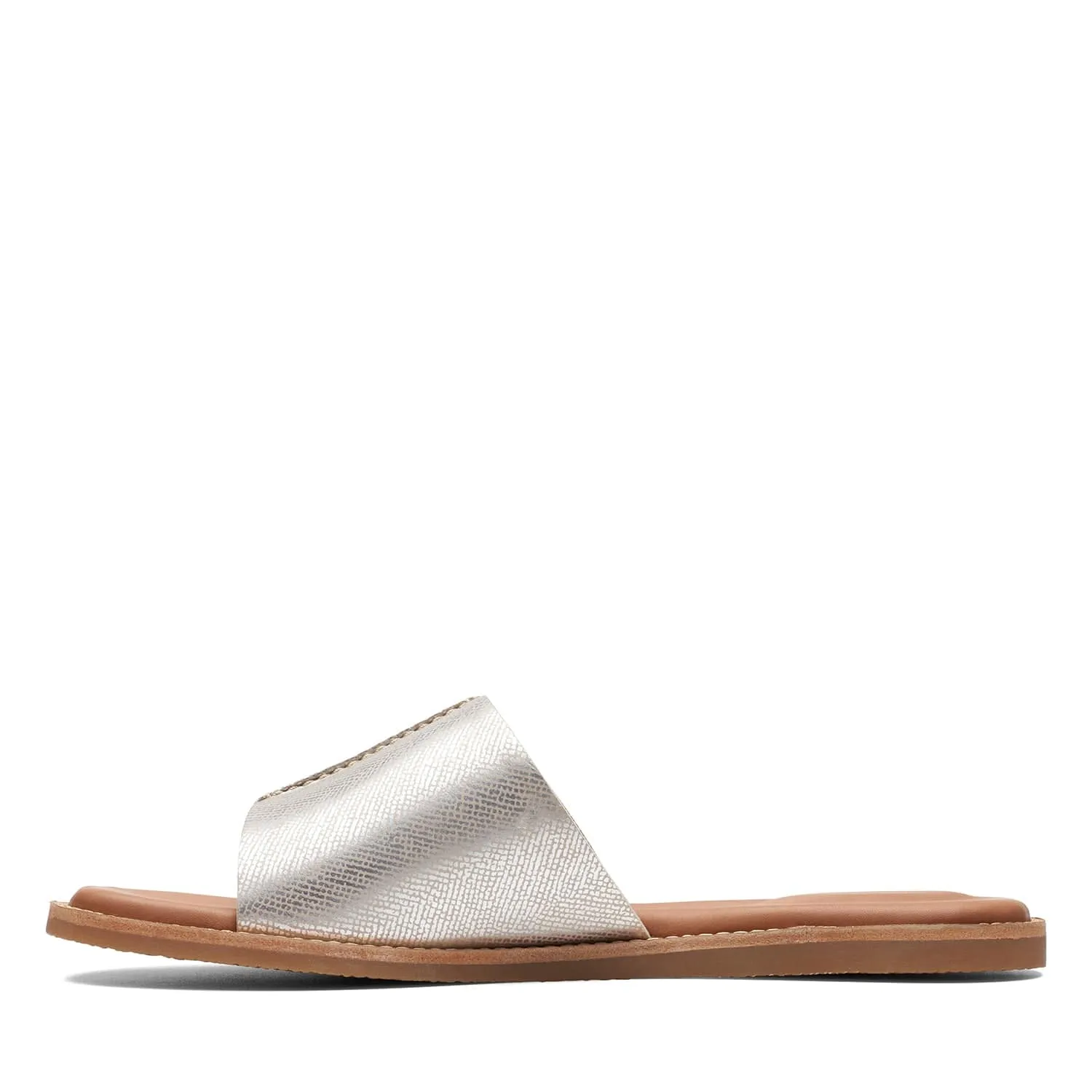 Clarks Karsea Mule - Sandals - Silver Metallic - 261700544 - D Width (Standard Fit)