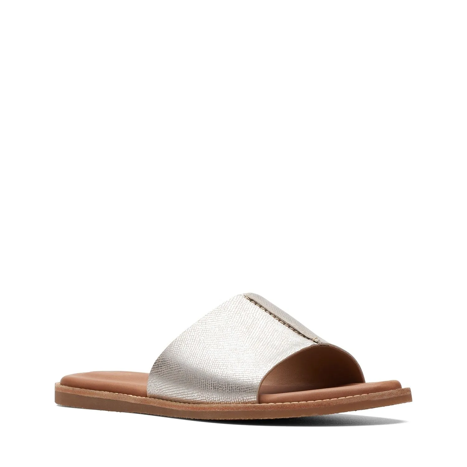 Clarks Karsea Mule - Sandals - Silver Metallic - 261700544 - D Width (Standard Fit)
