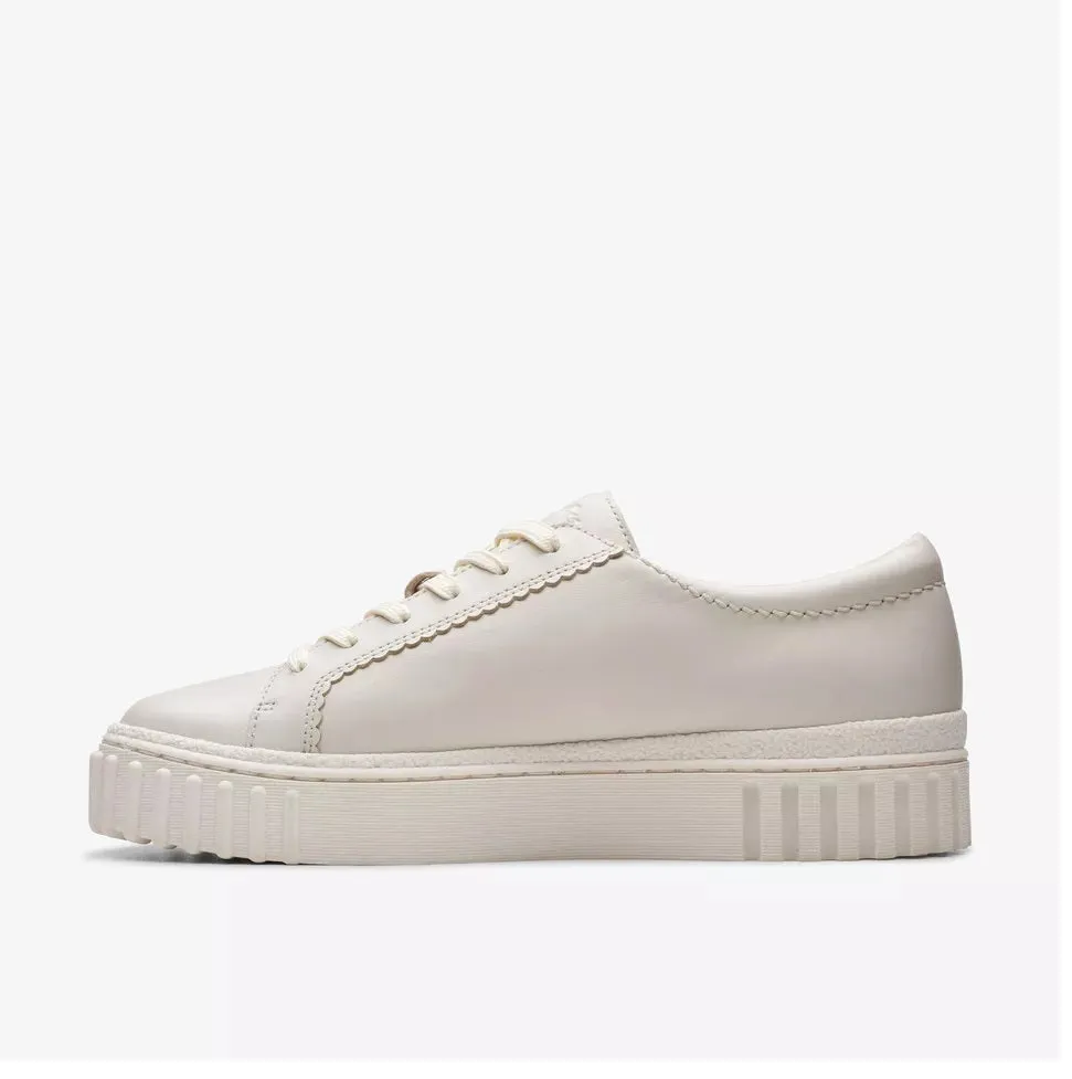 Clarks Women's Mayhill Walk Off White Leather 26177817