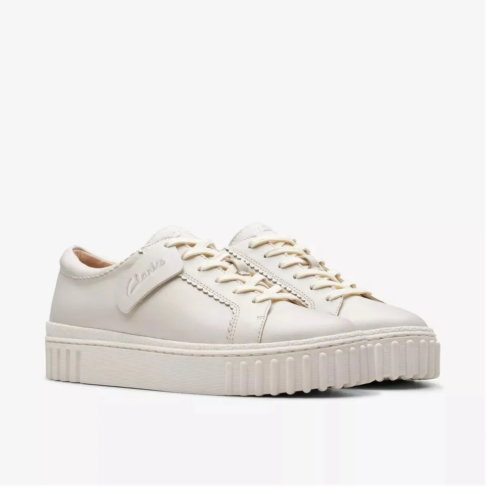 Clarks Women's Mayhill Walk Off White Leather 26177817