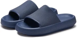 Cloud Slippers For Women Shower Shoes Pillow Slides Indoor House Outdoor Flip Flops For Men Bathroom Non-Slip Home Bubble Foam Beach Platform Slippers