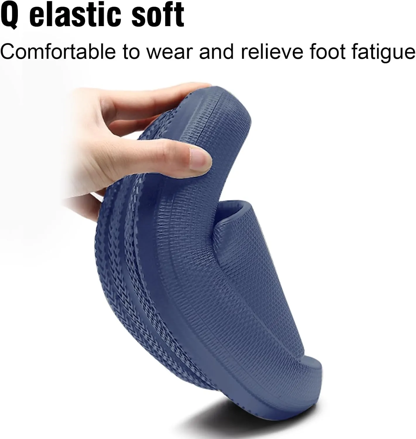 Cloud Slippers For Women Shower Shoes Pillow Slides Indoor House Outdoor Flip Flops For Men Bathroom Non-Slip Home Bubble Foam Beach Platform Slippers