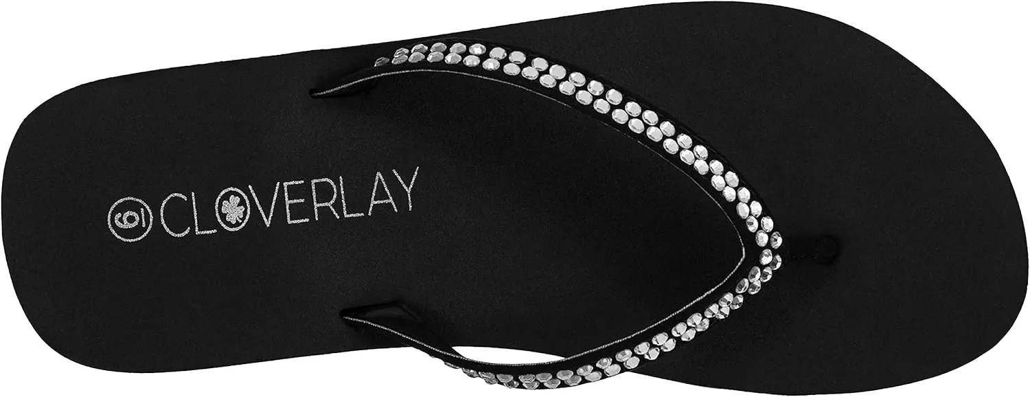CLOVERLAY Women’s Flip Flops Platform Sandals Wedge Flip Flop Thong Sandal