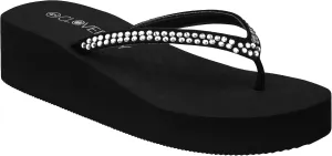 CLOVERLAY Women’s Flip Flops Platform Sandals Wedge Flip Flop Thong Sandal