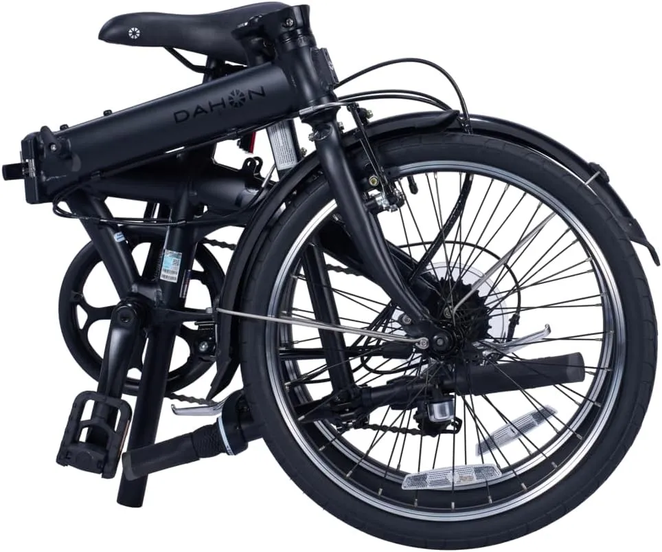 Dahon Route 20 inch Folding Bike for Adults, 7 Speed Drivertrain by Shimano, Aluminum Frame Foldable Bicycle with V Brake
