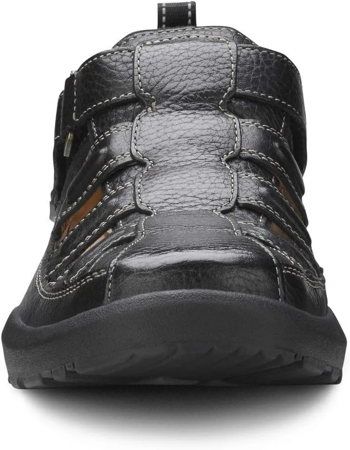 Dr. Comfort Fisherman Men's Therapeutic Diabetic Extra Depth Sandal: Black 12.0 Wide (E/2E)