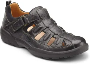 Dr. Comfort Fisherman Men's Therapeutic Diabetic Extra Depth Sandal: Black 12.0 Wide (E/2E)
