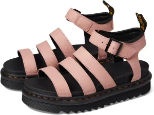 Dr. Martens Womens Blaire Fisherman Sandal, Peach Beige Pisa, 8 US