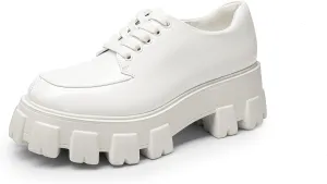 DREAM PAIRS Women's Platform Oxford Chunky Lace Up Lug Sole Comfort Business Work Dress Shoes