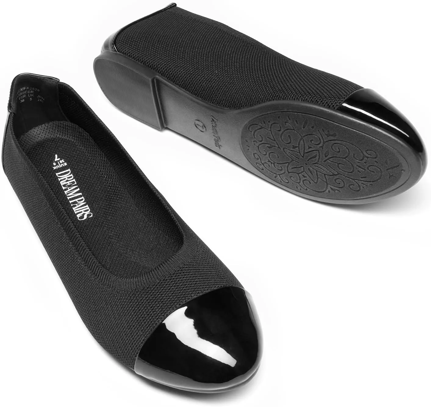 DREAM PAIRS Women's Sole-Flex Ballerina Walking Flats Shoes