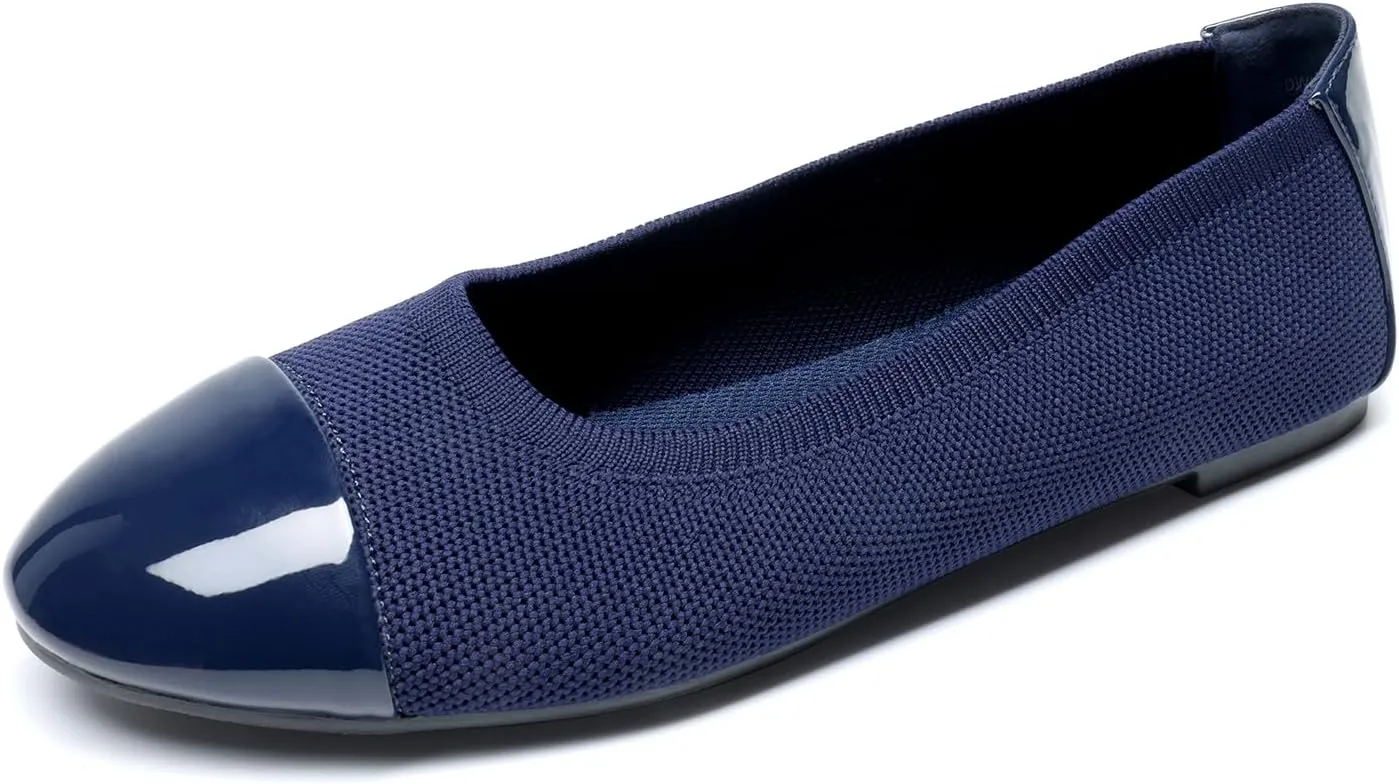 DREAM PAIRS Women's Sole-Flex Ballerina Walking Flats Shoes