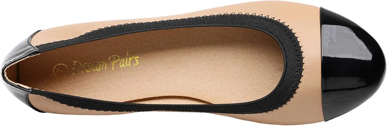 DREAM PAIRS Women's Sole-Flex Ballerina Walking Flats Shoes