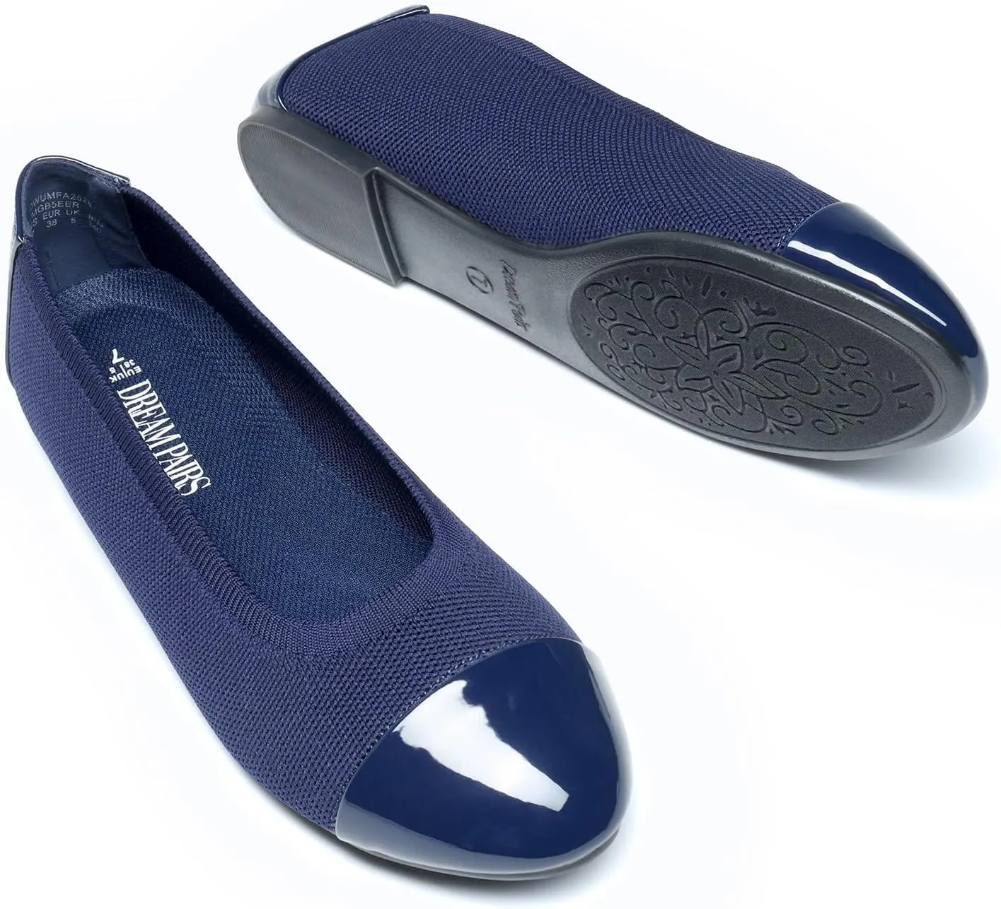 DREAM PAIRS Women's Sole-Flex Ballerina Walking Flats Shoes