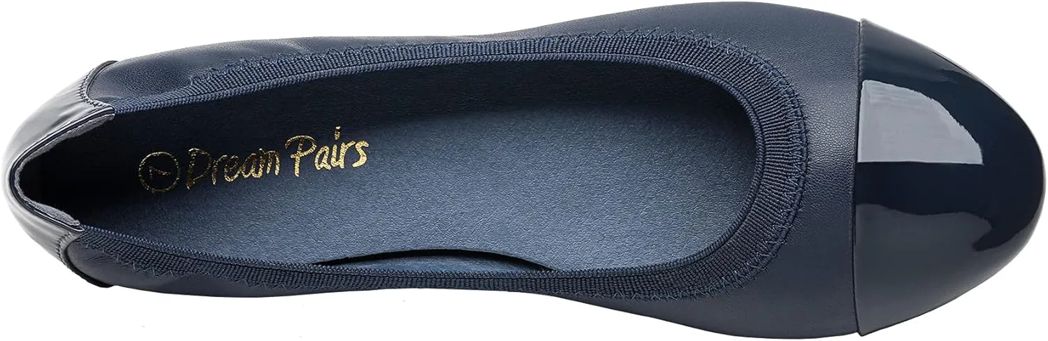 DREAM PAIRS Women's Sole-Flex Ballerina Walking Flats Shoes