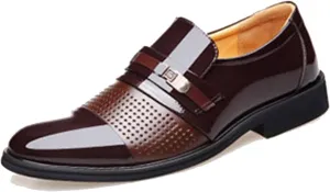 Dress Shoes for Men Classic Modern Men's Oxfords Formal Casual Business Wedding Work Comfortable Slip on Derby Shoes