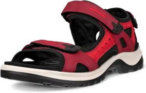ECCO Women's Yucatan Sport Sandal, Brick/Chili RED Nubuck, 8-8.5