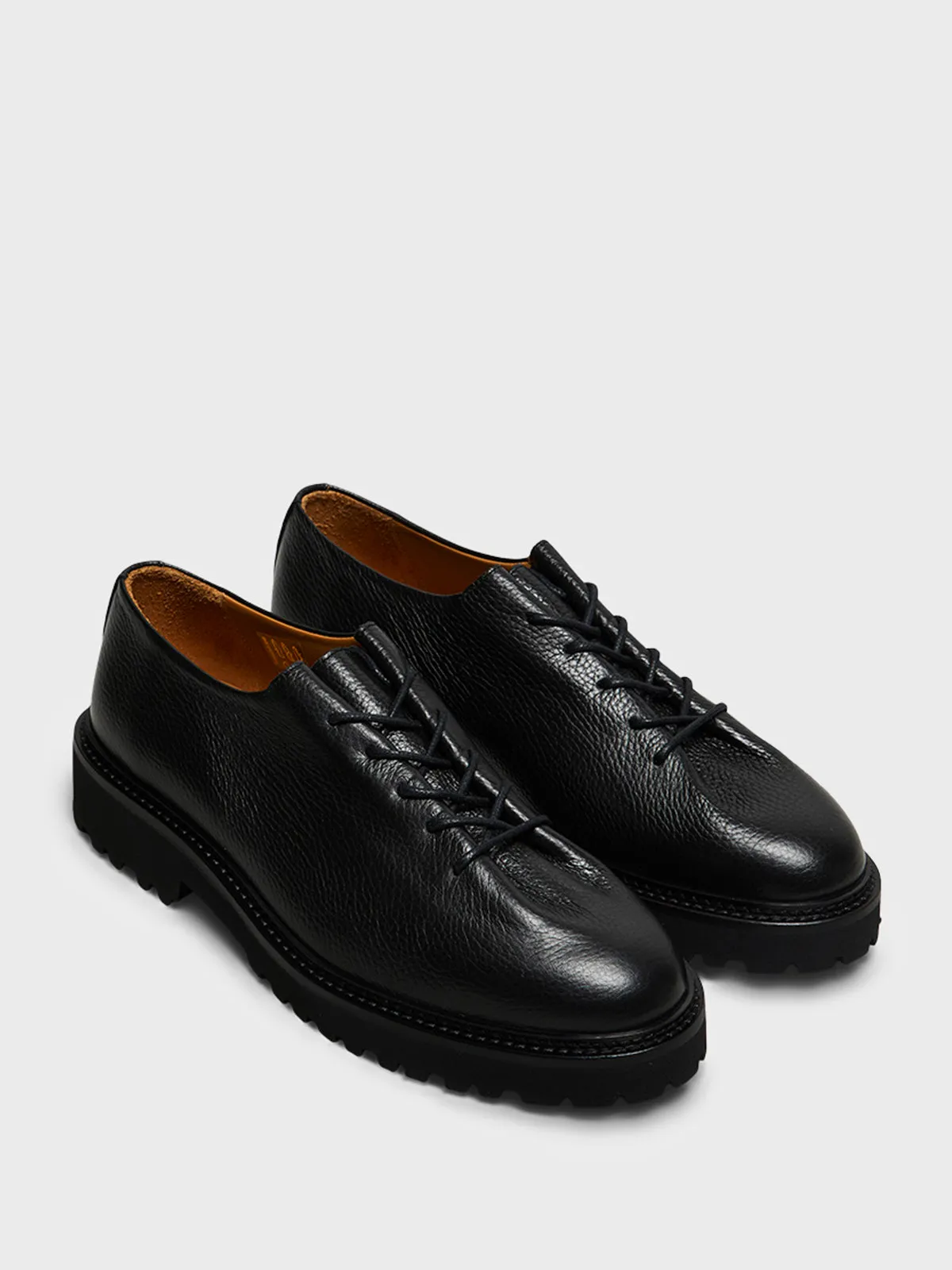 Edouard Lug Bold Shoes in Black
