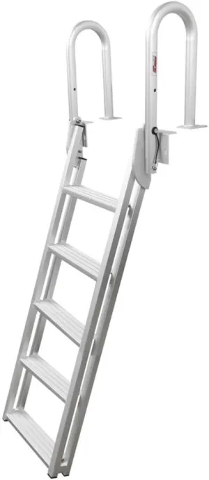 Extreme Max 3005.4239 Slanted Flip-Up Dock Ladder - 5-Step