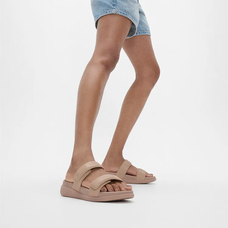 F-MODE GO Womens Slides Classic Beige