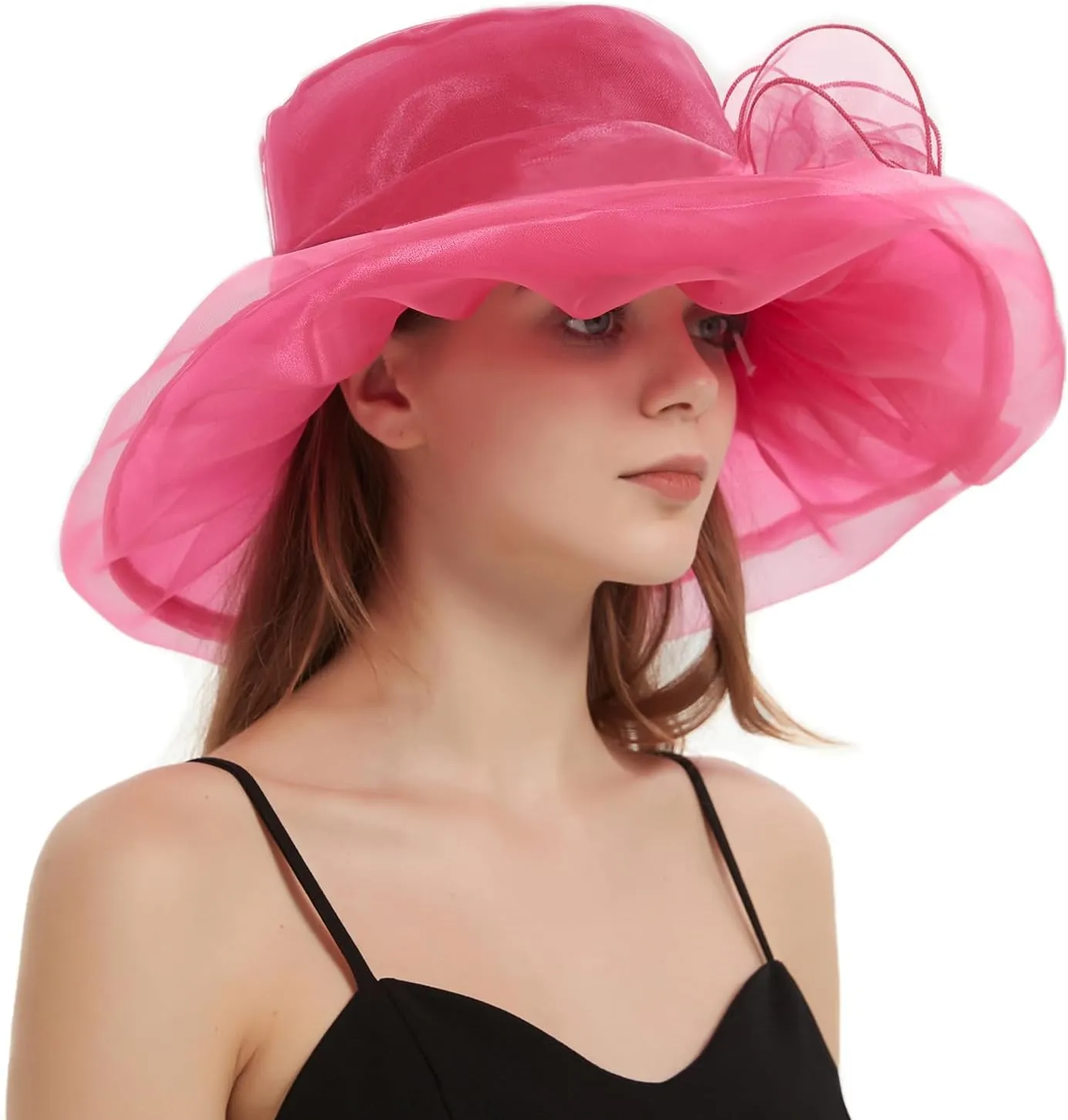 Fascinator Church Hat Sun Hat Derby Hat for Cocktail Party Bridal Shower