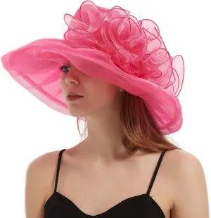 Fascinator Church Hat Sun Hat Derby Hat for Cocktail Party Bridal Shower