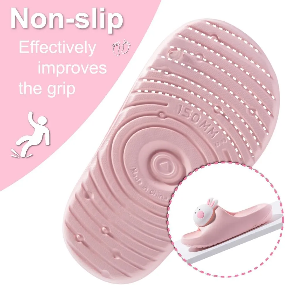 Fiedaz Kids Slides for Girls Boys Toddler Cloud Slides Animal Quick Drying Beach Slides Toddler Pool Shower Flip Flops Slippers