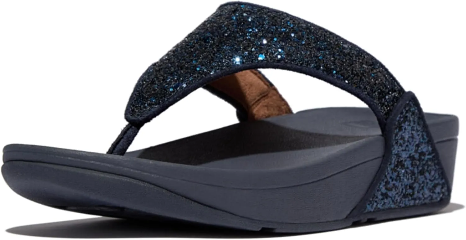 FitFlop Women's Post LULU Glitter Toe-Thongs