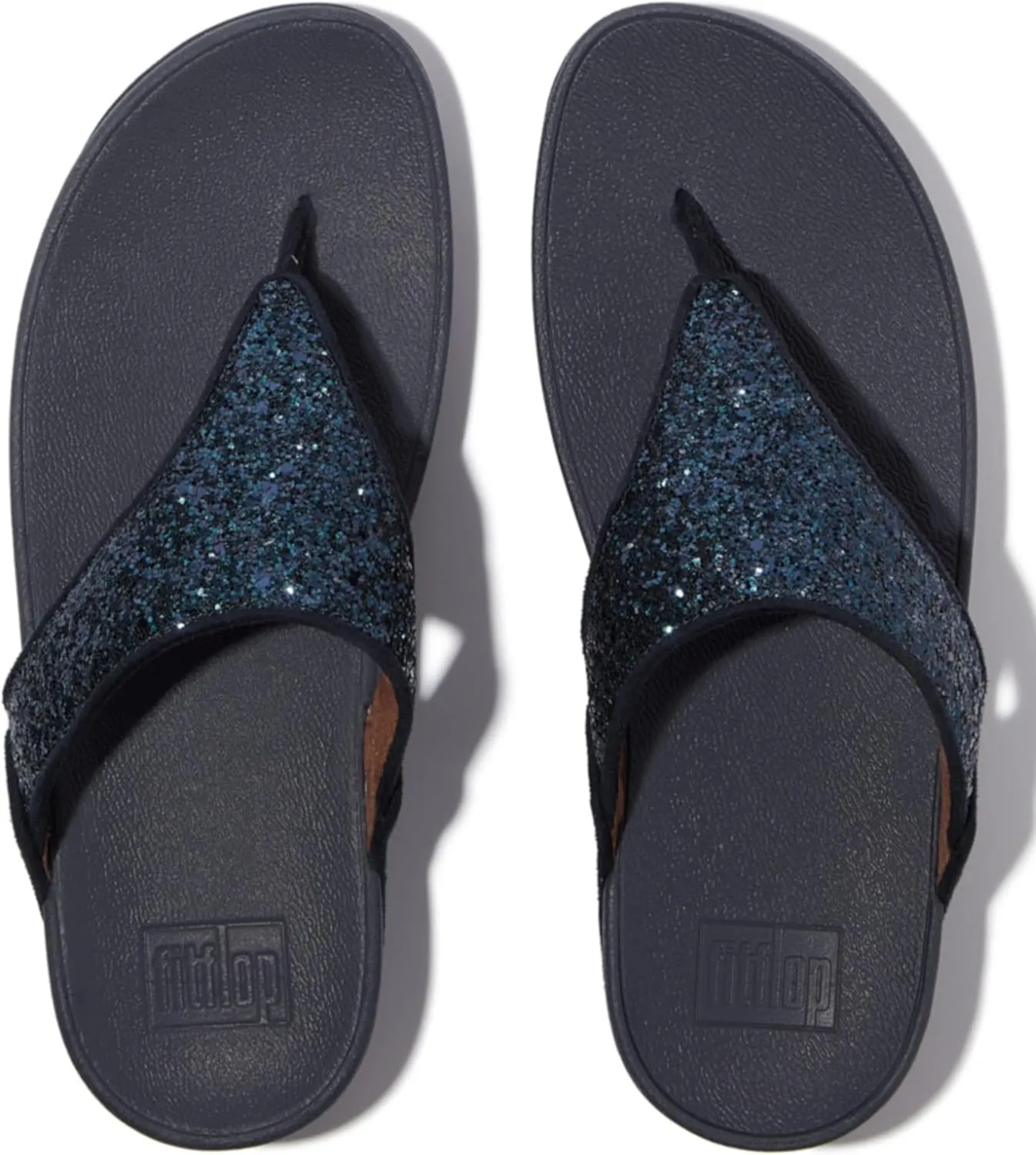 FitFlop Women's Post LULU Glitter Toe-Thongs