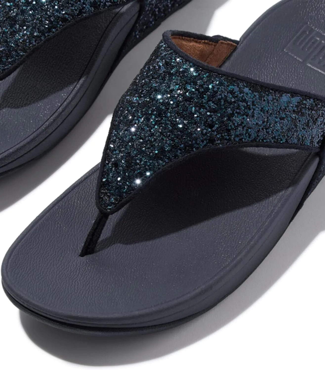 FitFlop Women's Post LULU Glitter Toe-Thongs