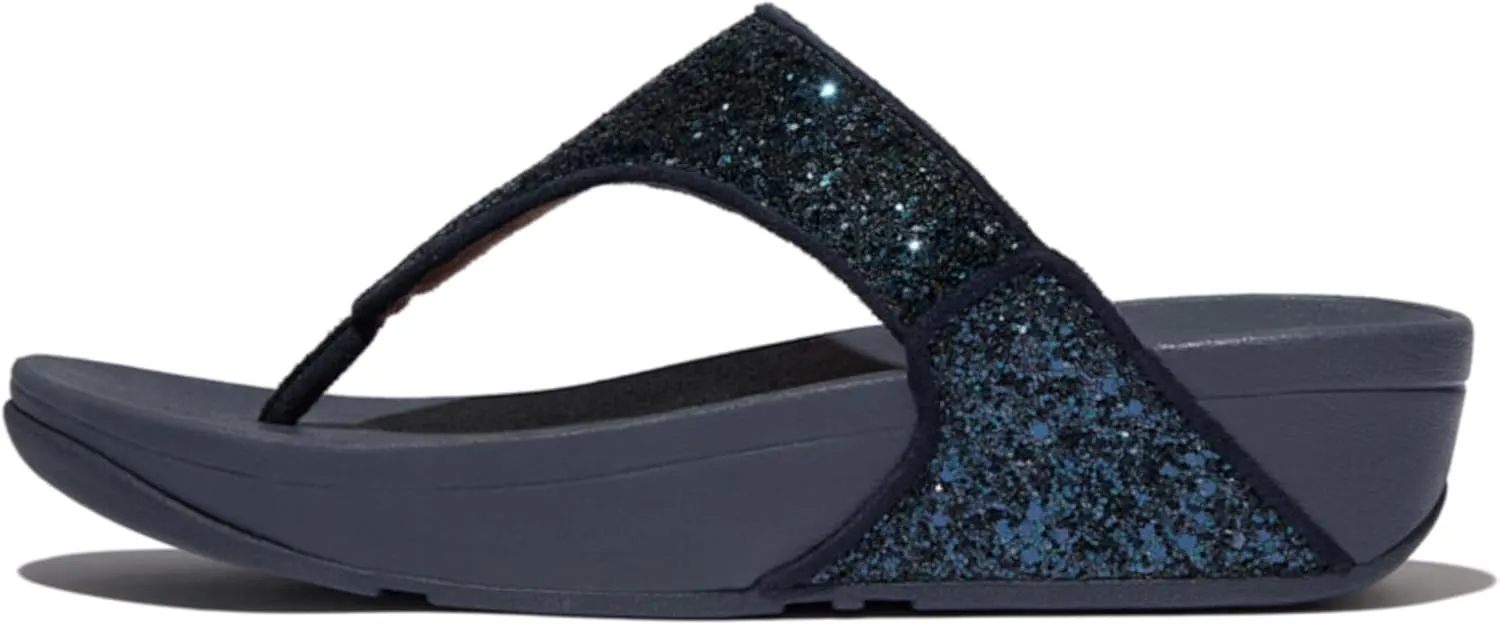 FitFlop Women's Post LULU Glitter Toe-Thongs