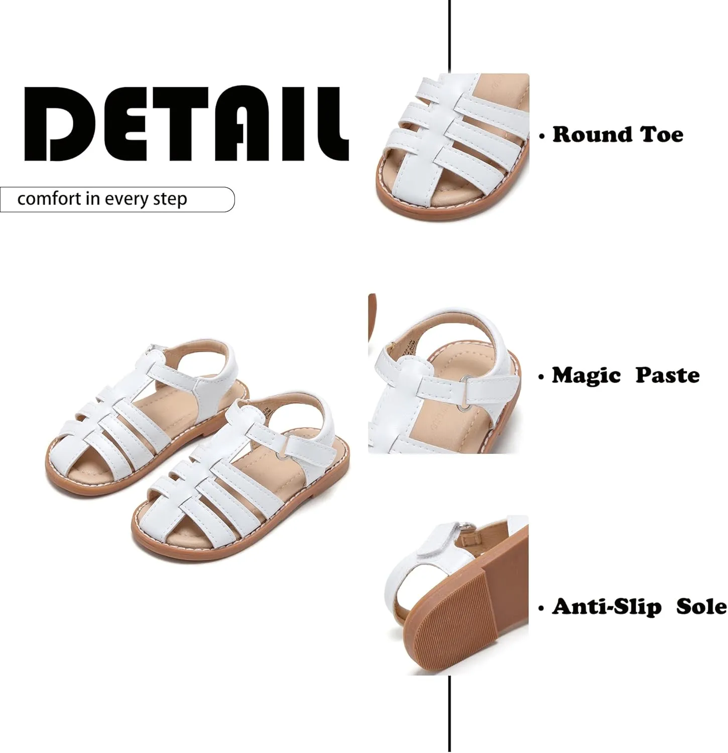 Flaryzone Toddler Little Girls Glitter Flower Open-Toe Flat Dress Sandals Summer Shoes
