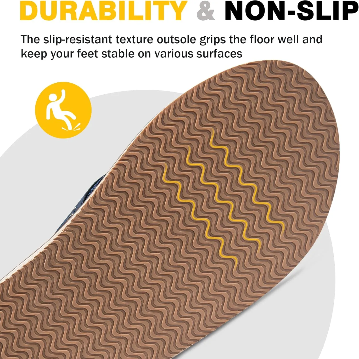 Flip Flops for Men with Arch Support - Waterproof Beach Sandals Non-Slip Hawaiian Print Sandals