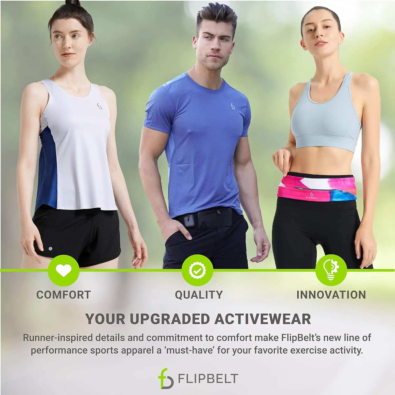 FlipBelt Athletic Running T-Shirt, Short Sleeve Gym and Workout Tops for Men, Quick Dry Active Wear, XS - XL