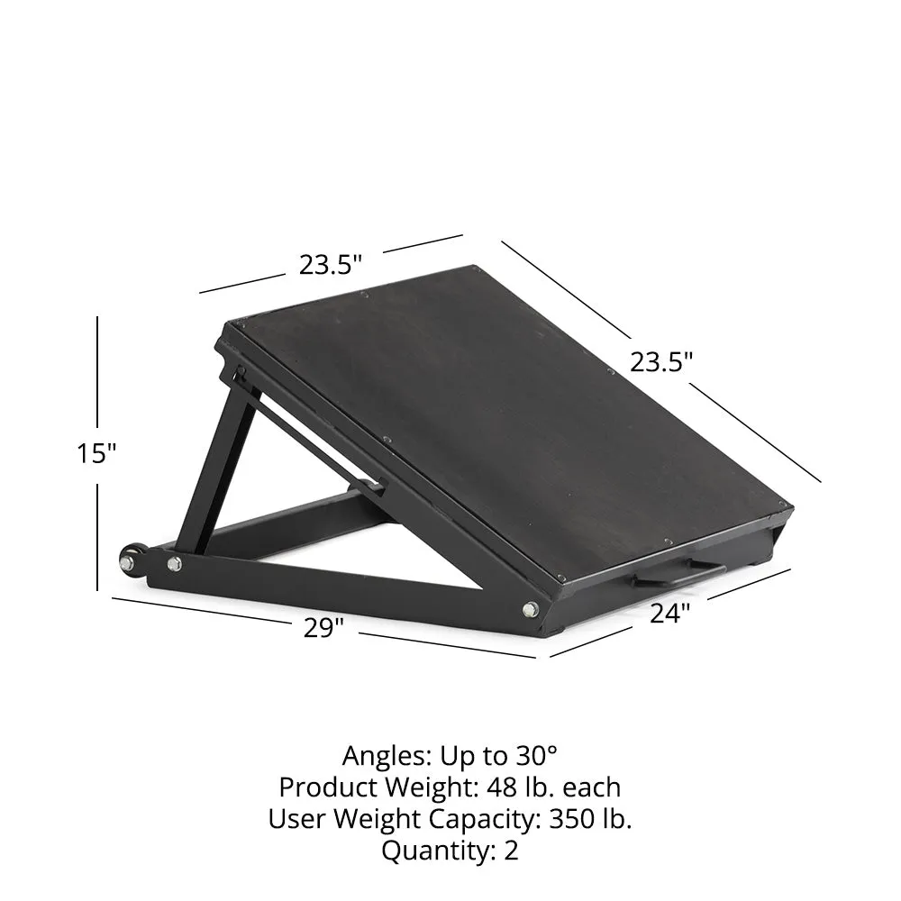 Foldable Angled Plyometrics Box