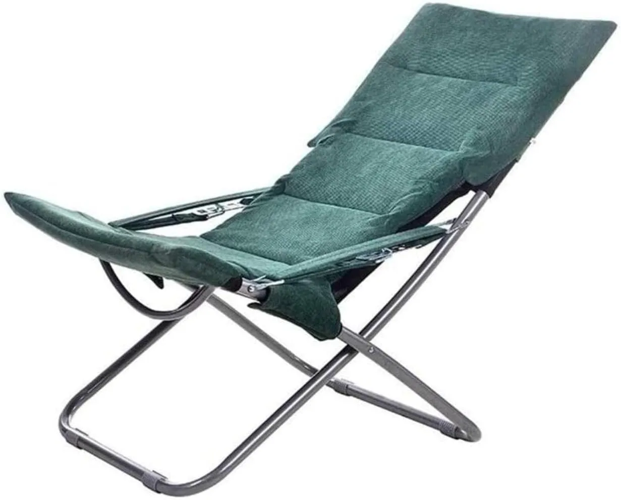 Folding Chair Recliner Folding Lunch Break Nap Bed Balcony Home Leisure Chair Beach Portable Chair Lazy Couch Chair Recliner