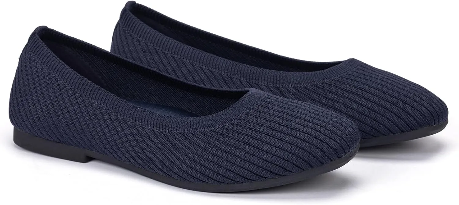 Frank Mully Women's Flats Square Toe Flats Comfortable Slip on Washable Ballet Flats Shoes for Women Dressy Work