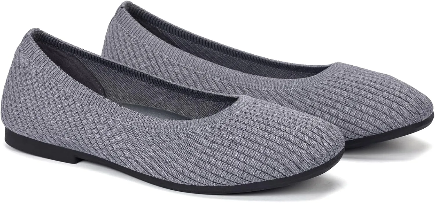 Frank Mully Women's Flats Square Toe Flats Comfortable Slip on Washable Ballet Flats Shoes for Women Dressy Work