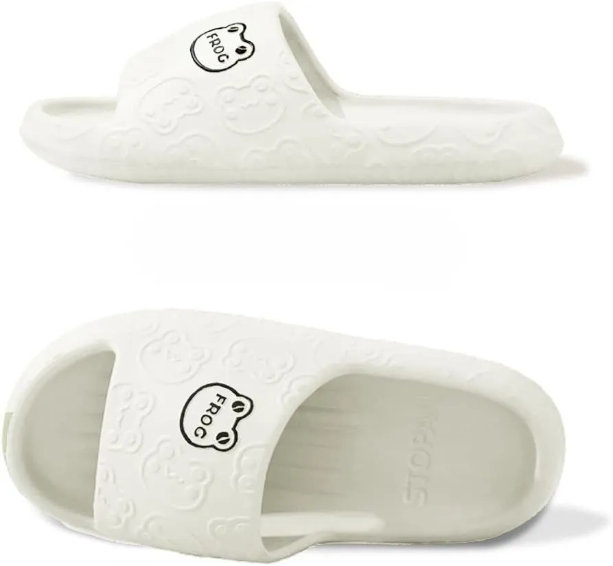 Frog Slippers Cartoon Slippers Summer Female Non-slip Bathroom Couple Home Cute EVA Flip-flops Slippers Outside Wear Men