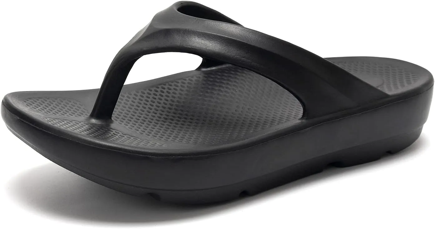FUNKYMONKEY Women's Thong Flip Flop Ultra Soft Arch Support Sandals