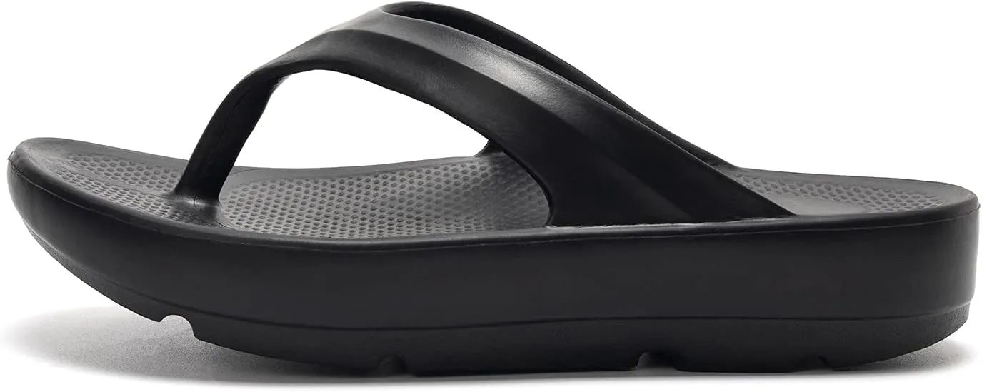 FUNKYMONKEY Women's Thong Flip Flop Ultra Soft Arch Support Sandals