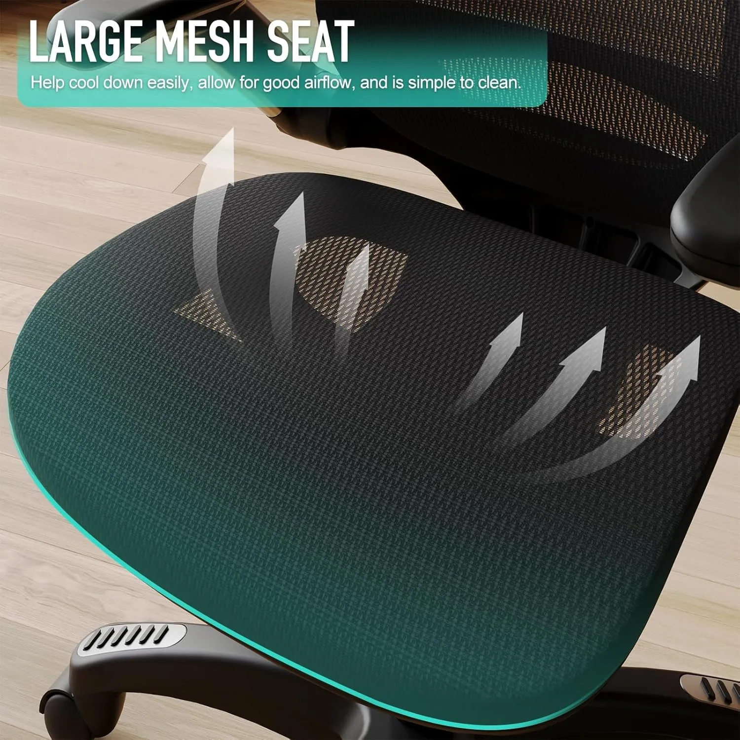 GABRYLLY Ergonomic Office Chair, Mesh Desk Chair - Lumbar Support and Adjustable Flip-up Arms, Soft Wide Seat, 90-120° Tilt, High Back Home Ergonomic Chairs Swivel Task Chair, Easy Assemble