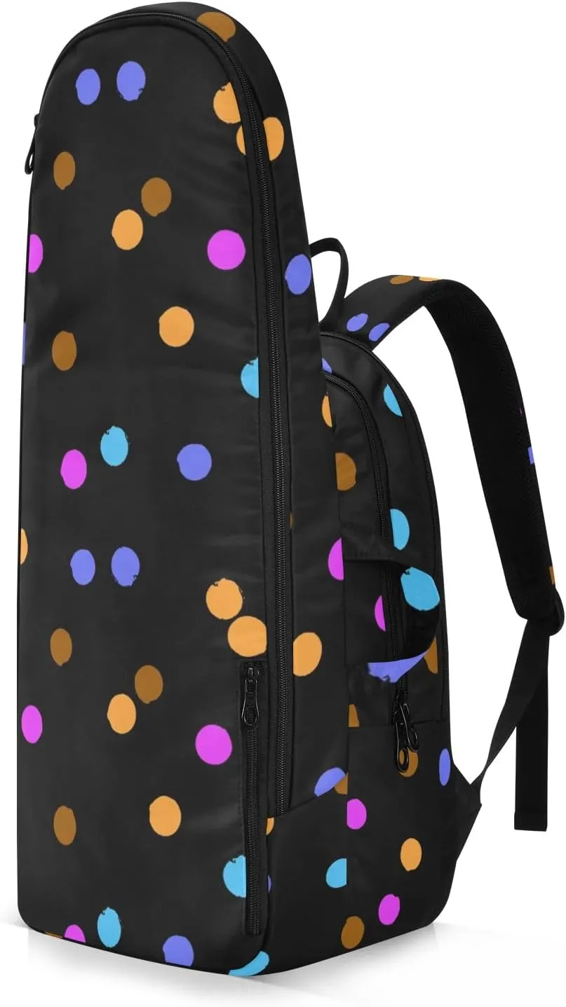 GAIGEO Polka Dot Racket Bag, Multilayer Design Badminton Bag, Sports and Daily Use