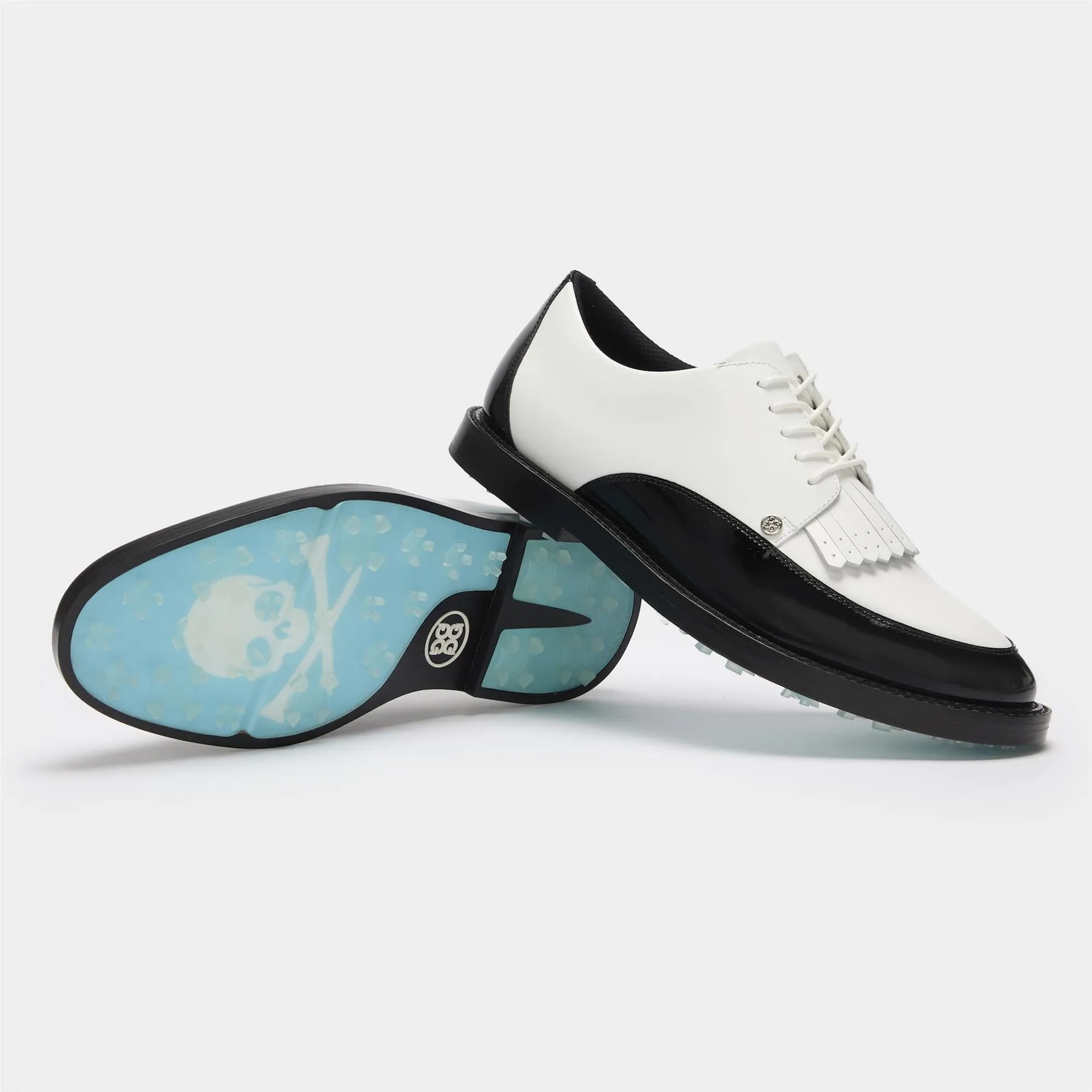 GALLIVANTER Kiltie Derby Golf Shoes Onyx/Snow