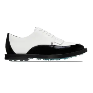 GALLIVANTER Kiltie Derby Golf Shoes Onyx/Snow